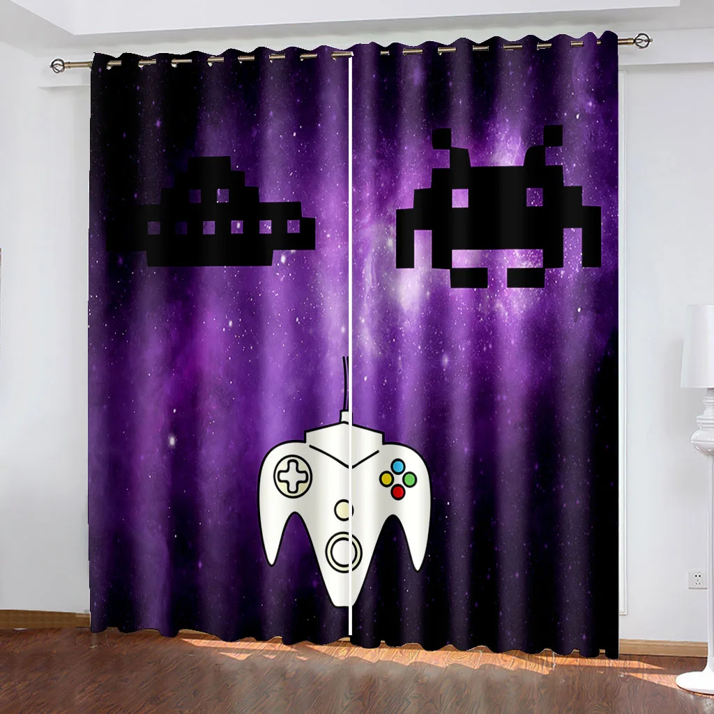 Mosaic Gamepad Printing Shading Living Room Curtains Home Decoration Bedroom Curtains Cortina Left and Right Biparting Open
Mosaic Gamepad Printing Shading Living Room Curtains Home Decoration Bedroom Curtains Cortina Left and Right Biparting Open