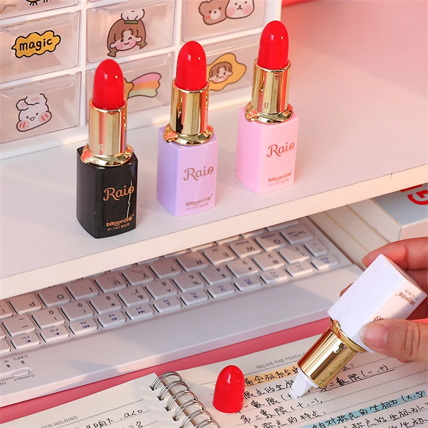 Correction Tape Lipstick Kawaii Fita Corretiva Material Escolar Correctores Escolares Girl Cinta Correctora Cute Mini Rectify
Correction Tape Lipstick Kawaii Fita Corretiva Material Escolar Correctores Escolares Girl Cinta Correctora Cute Mini Rectify