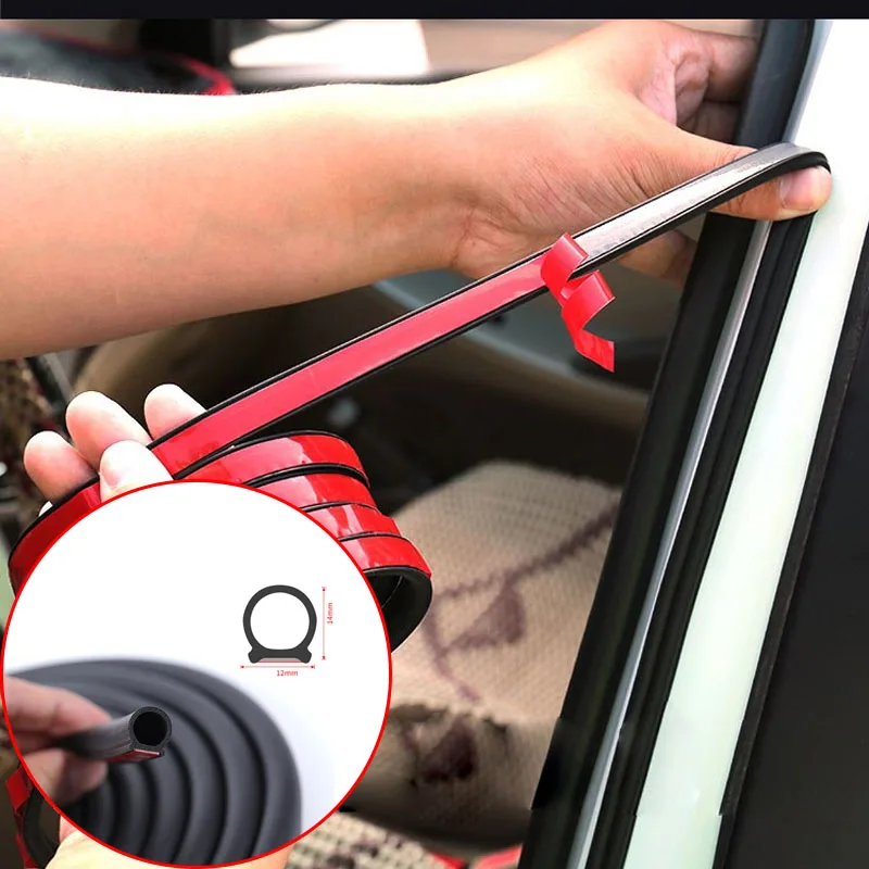 Car Door Sealing Strip 5/10/16/25M Big D Type Waterproof Trim Glass Sound Insulation Tape Weatherstrip Rubber External Accessory
Car Door Sealing Strip 5/10/16/25M Big D Type Waterproof Trim Glass Sound Insulation Tape Weatherstrip Rubber External Accessory
