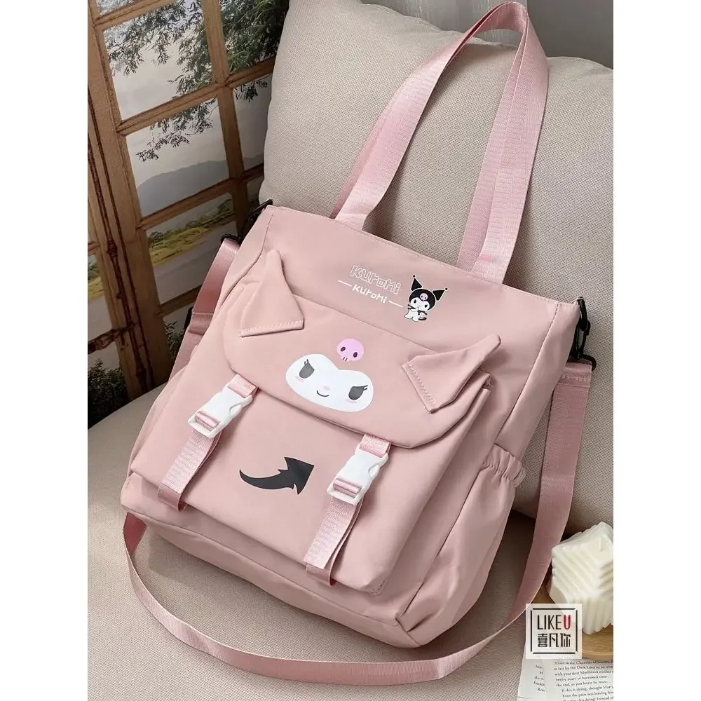 New Japanese And Korean Cartoon Kawaii Kuromi One Shoulder Crossbody Tote Bag Student Tutorial Bag Canvas Bag
New Japanese And Korean Cartoon Kawaii Kuromi One Shoulder Crossbody Tote Bag Student Tutorial Bag Canvas Bag