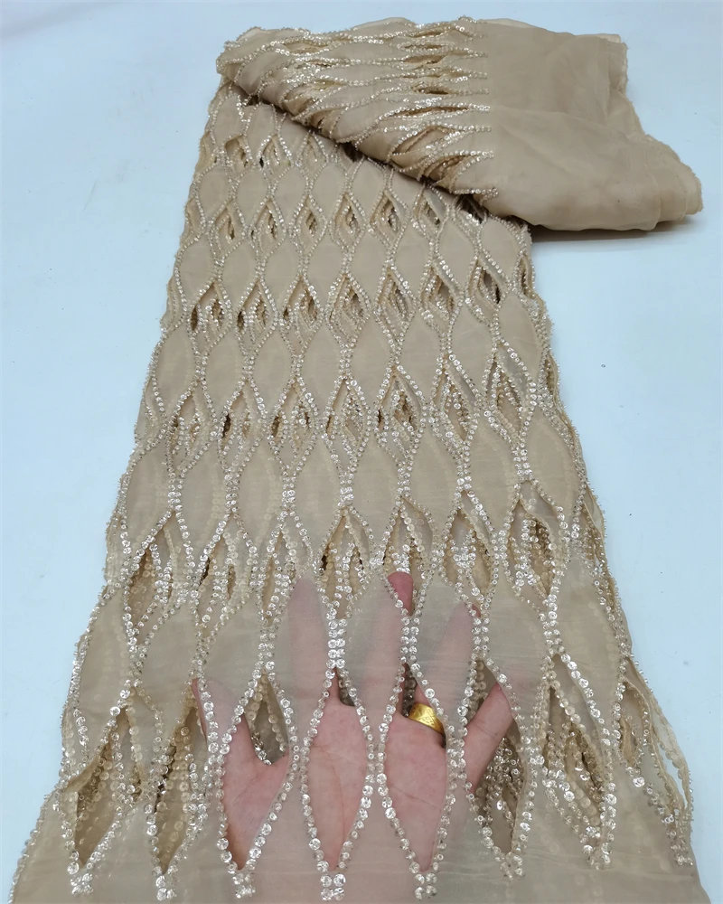 5 Yards Tulle Net African Lace Fabric stones Lace 2023 High Quality Nigeria Sequin Fabrics for Wedding Evening Dress Sewing 
5 Yards Tulle Net African Lace Fabric stones Lace 2023 High Quality Nigeria Sequin Fabrics for Wedding Evening Dress Sewing