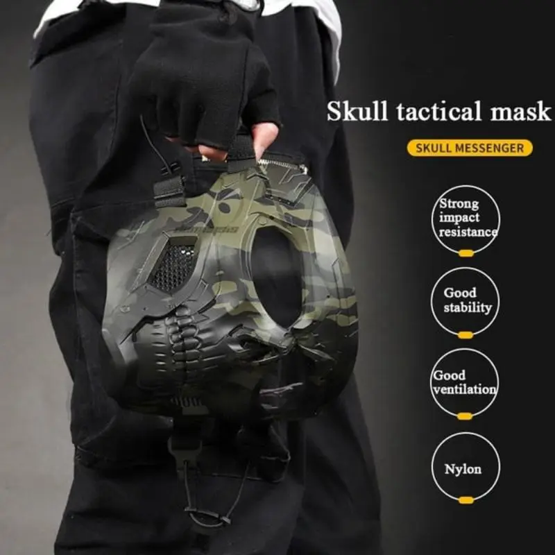 

Skull Horror Helmet Mask Harley Goggles Mask Motorcycle Riding Goggles Tactical Helmet Off Road Motorcycle Goggles Sports