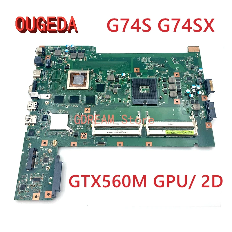 Материнская плата OUGEDA G74SX REV2.0 для ноутбука 60-N56MB2700 ASUS G74S G74SX GTX560M GPU 2D HM65 DDR3, полный тест
Материнская плата OUGEDA G74SX REV2.0 для ноутбука 60-N56MB2700 ASUS G74S G74SX GTX560M GPU 2D HM65 DDR3, полный тест