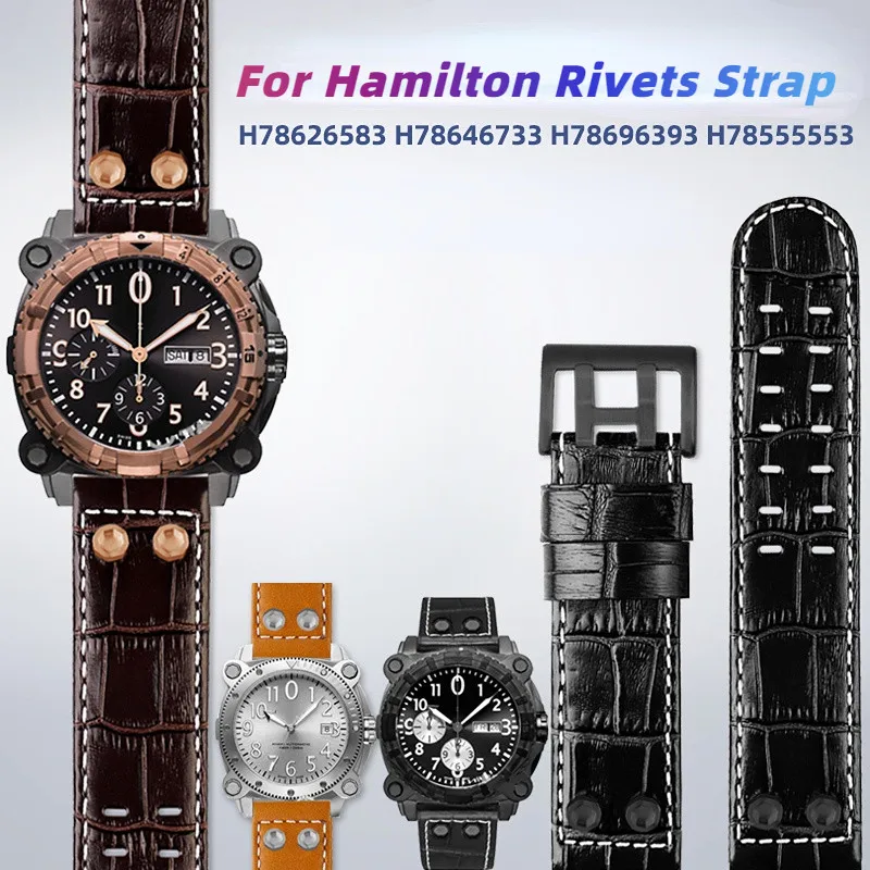 For Hamilton Khaki Field H78646733 H78626583 metal Rivet watchband 22 24mm leisure business Genuine leather watch strap bracelet
For Hamilton Khaki Field H78646733 H78626583 metal Rivet watchband 22 24mm leisure business Genuine leather watch strap bracelet
