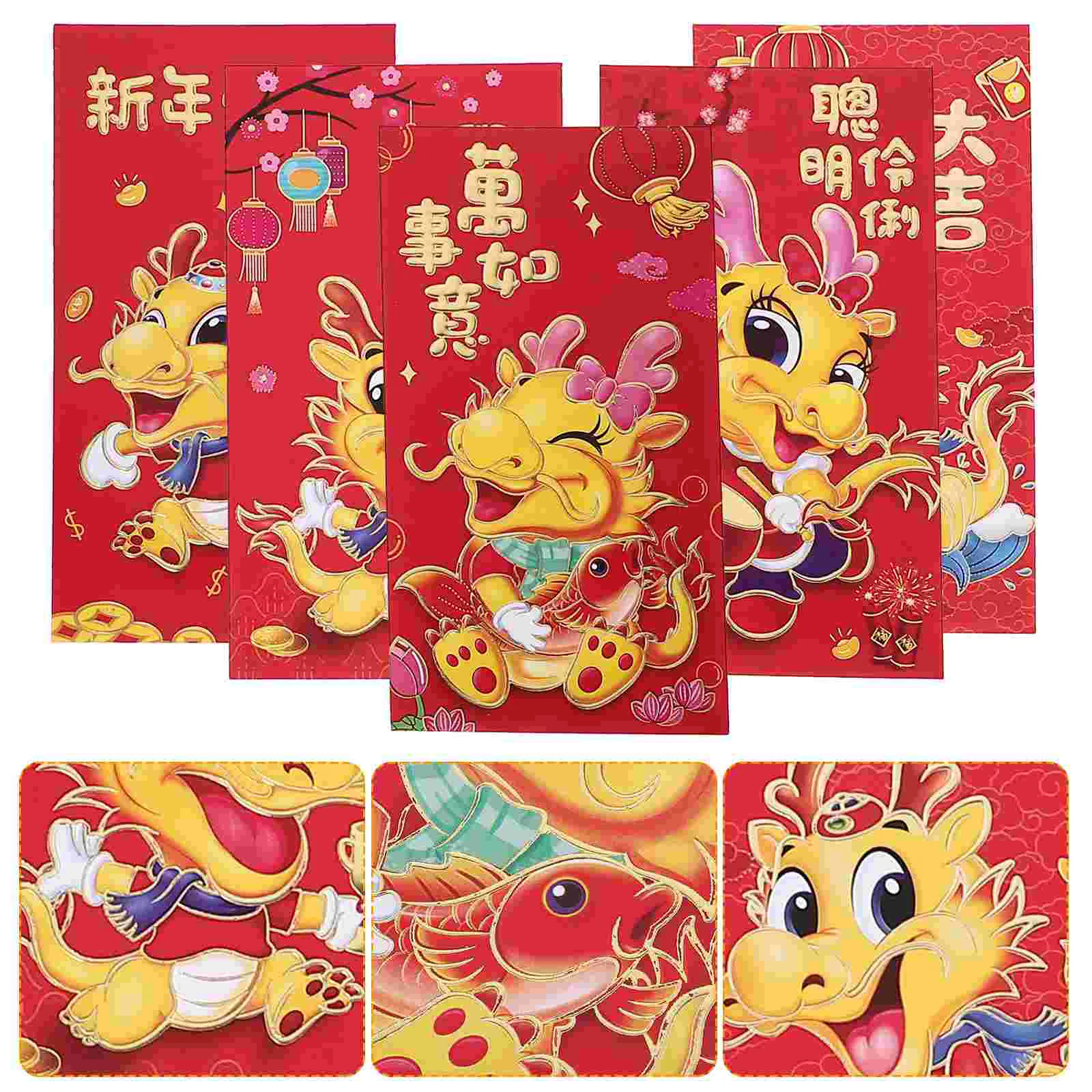 HongBao Chinese Style Red Envelopes New Year Money Packets Lucky Money Bags Red Envelopes Pockets (Mixed Style)
HongBao Chinese Style Red Envelopes New Year Money Packets Lucky Money Bags Red Envelopes Pockets (Mixed Style)