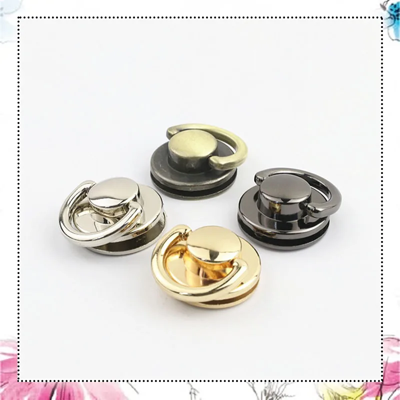 

20pcs Metal Round D O Ring Stud Side Clip Bag Screw Nail Rivet Strap Connector Hang Buckle DIY Purse Leather Accessories