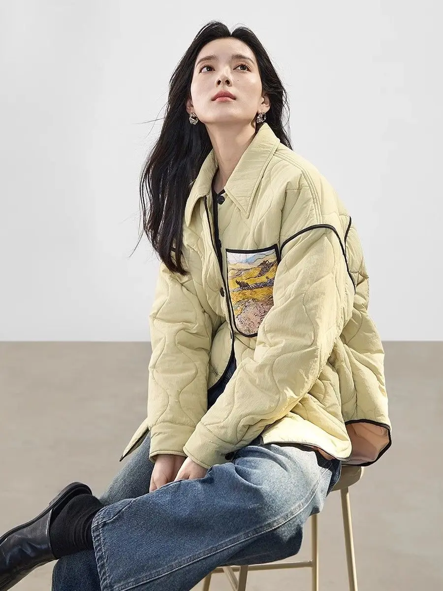 Printed Thin Parka for Women 2023 Winter Lightweight Quilting Aesthetic Design Sense Coat Fashionable Loose Winter Jackets
Printed Thin Parka for Women 2023 Winter Lightweight Quilting Aesthetic Design Sense Coat Fashionable Loose Winter Jackets