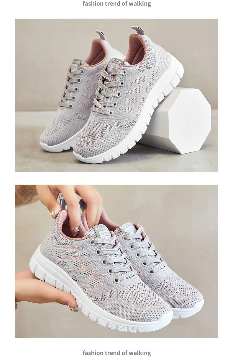 Women Running Shoes Breathable Casual Shoes Outdoor Light Weight White Tenis Sports Shoes Casual Walking Sneakers for Wamen 47 S4fa34fcd0bfb46f68686f79ed61cd252f