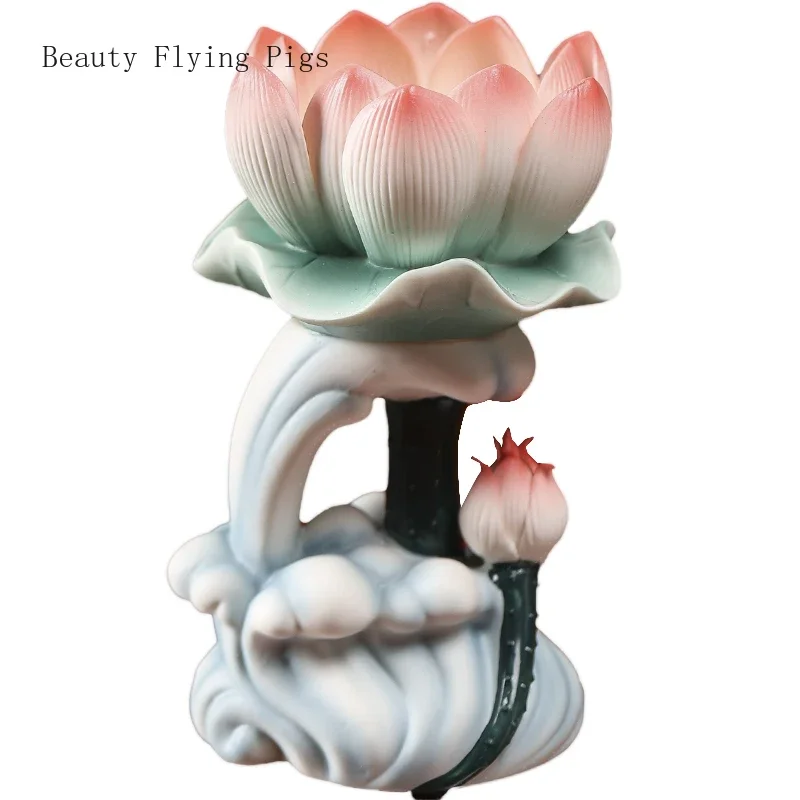 16.5X10X4.5CM Chinese Ceramic Lotus Butter Candle Holder for Home Offering Changming Candlestick Feng Shui Home Accessories
16.5X10X4.5CM Chinese Ceramic Lotus Butter Candle Holder for Home Offering Changming Candlestick Feng Shui Home Accessories