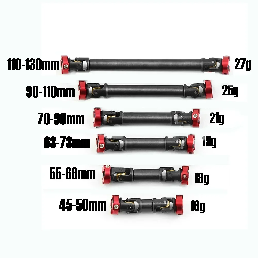 Steel Flange Drive Shaft CVD For 1/10 RC Crawler Axial SCX10 Trxs TRX4 D90 Redcat GEN8 1/14 Tamiya Tractor Truck
Steel Flange Drive Shaft CVD For 1/10 RC Crawler Axial SCX10 Trxs TRX4 D90 Redcat GEN8 1/14 Tamiya Tractor Truck