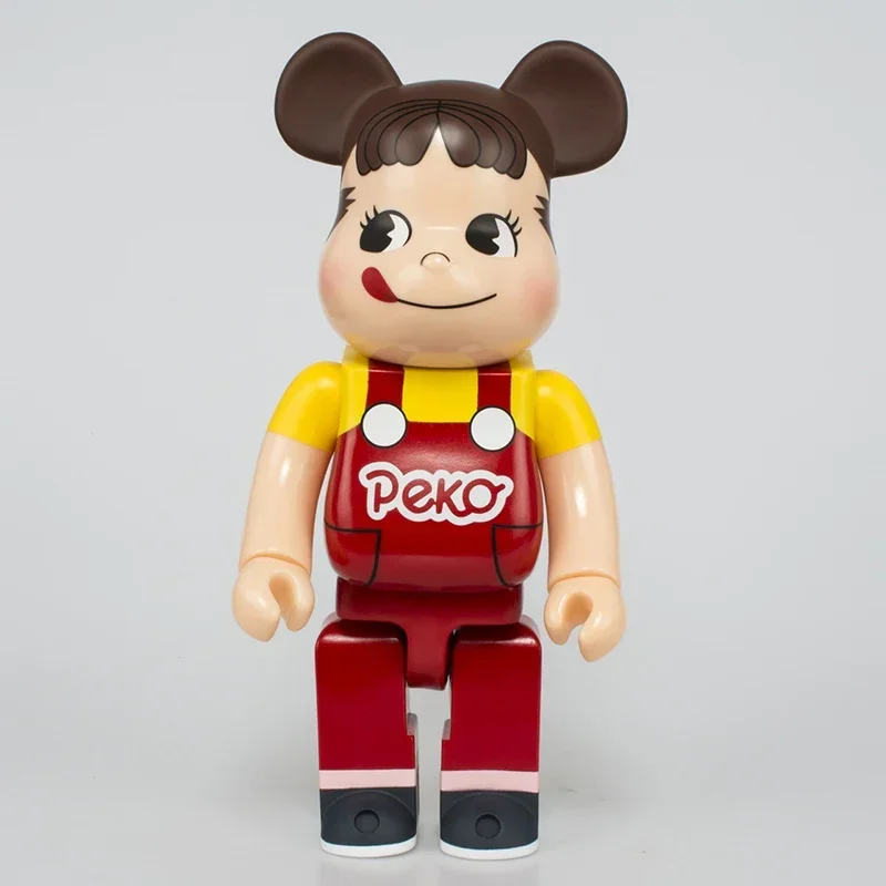 

Лидер продаж, строительный блок Bearbrick 28 см 400%, медведь Fujiya Beijing Q, Мультяшные куклы, украшения, фигурка, модель для украшения дома