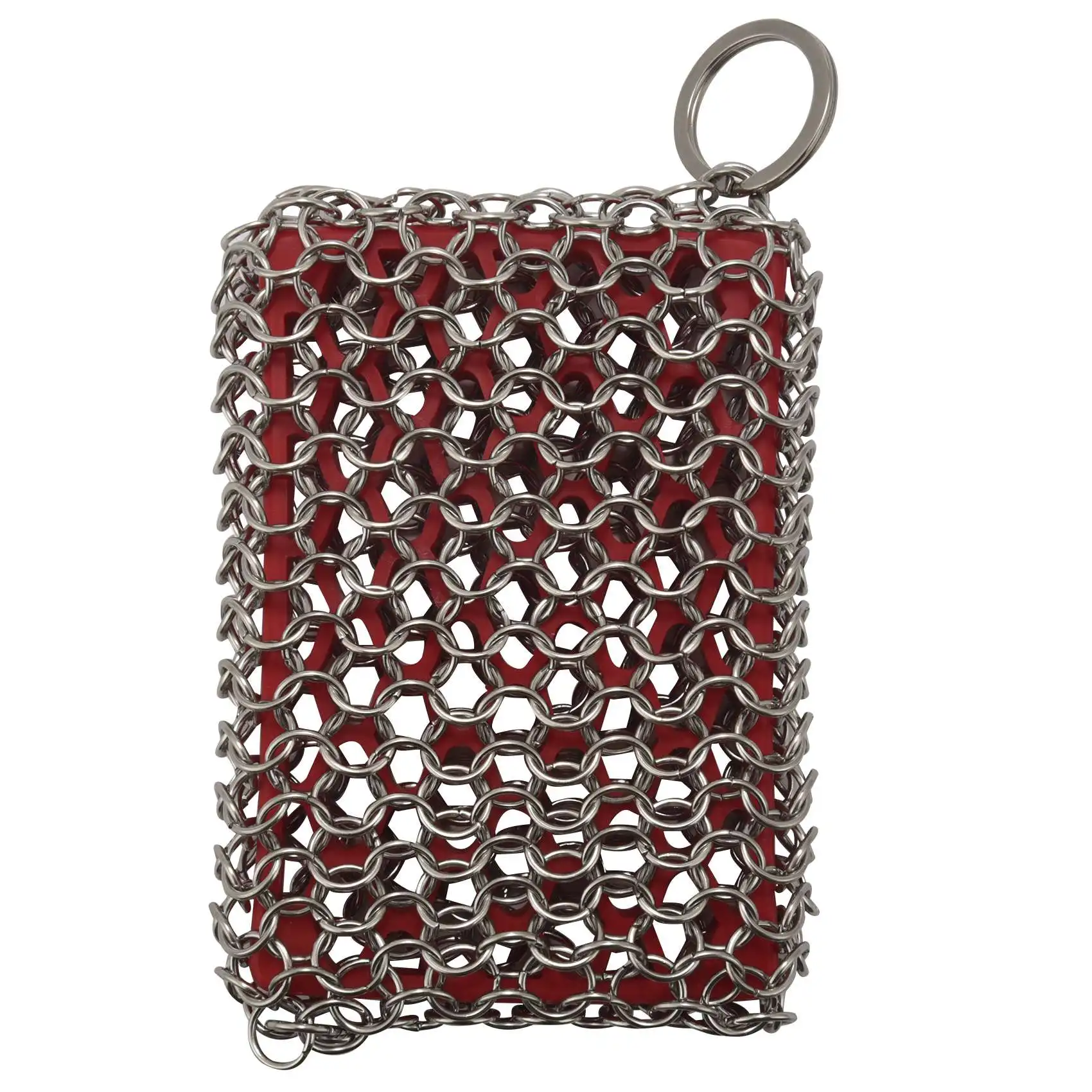 Cast Iron Skillet Cleaner,316 Stainless Steel Chainmail Cleaning Scrubber Silicone Scrubber,for Kitchen Cookware (Red)
Cast Iron Skillet Cleaner,316 Stainless Steel Chainmail Cleaning Scrubber Silicone Scrubber,for Kitchen Cookware (Red)