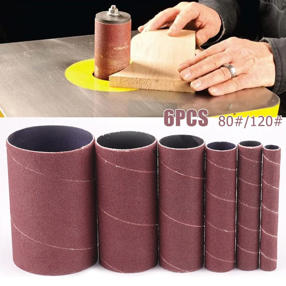 6pcs Sanding Paper Sleeve For Metals Plastics Wood Jade To Polish Processing 80/120 Grit Sanding Paper Drum Sleeve Kit Tool
6pcs Sanding Paper Sleeve For Metals Plastics Wood Jade To Polish Processing 80/120 Grit Sanding Paper Drum Sleeve Kit Tool