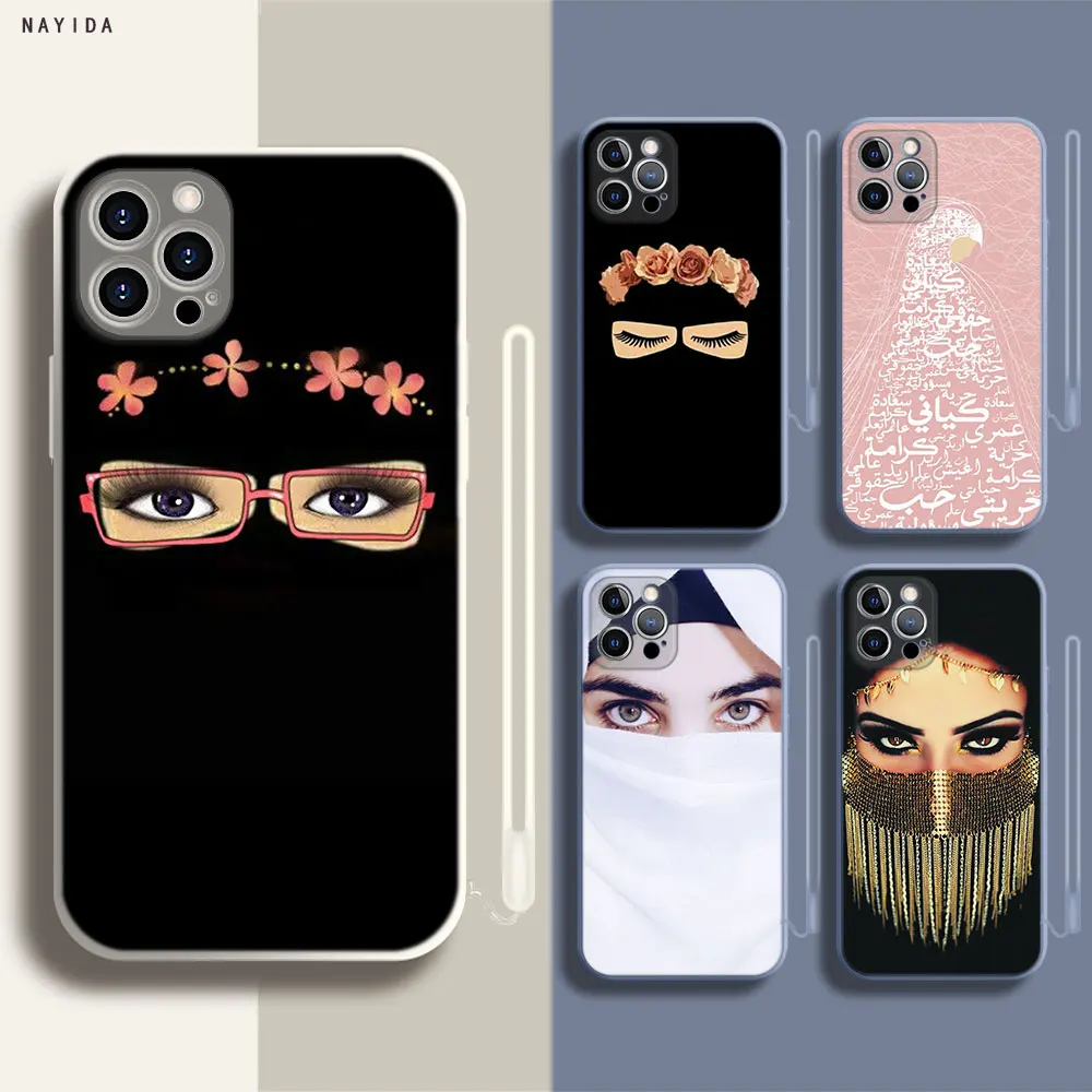 Phone Case For Iphone 14 13 11 12 Mini Pro XS Max XR X Soft Silicone TPU New Cover Arab Woman With Niqab Face eye 
Phone Case For Iphone 14 13 11 12 Mini Pro XS Max XR X Soft Silicone TPU New Cover Arab Woman With Niqab Face eye