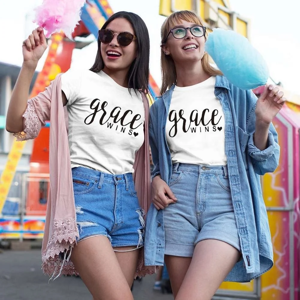 Women Graphic GRACE WIN Printed Tops, Women Fashion Cotton Plus Size Graphic Crewneck T Shirts Spring And Summer Tee
Women Graphic GRACE WIN Printed Tops, Women Fashion Cotton Plus Size Graphic Crewneck T Shirts Spring And Summer Tee