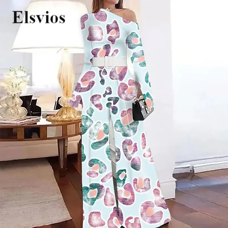 Casual Long Sleeve Loose Jumpsuit Women Fashion Printing Wide Leg Pants Playsuit Overalls Female Sexy Off Shoulder Romper Outfit
Casual Long Sleeve Loose Jumpsuit Women Fashion Printing Wide Leg Pants Playsuit Overalls Female Sexy Off Shoulder Romper Outfit