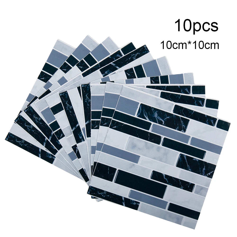 10pcs Self Adhesive Tile Wall Sticker Home Decor 3D PVC Sticker Covers For Kitchen Cupboard Bathroom Waterproof Wall Papers
10pcs Self Adhesive Tile Wall Sticker Home Decor 3D PVC Sticker Covers For Kitchen Cupboard Bathroom Waterproof Wall Papers