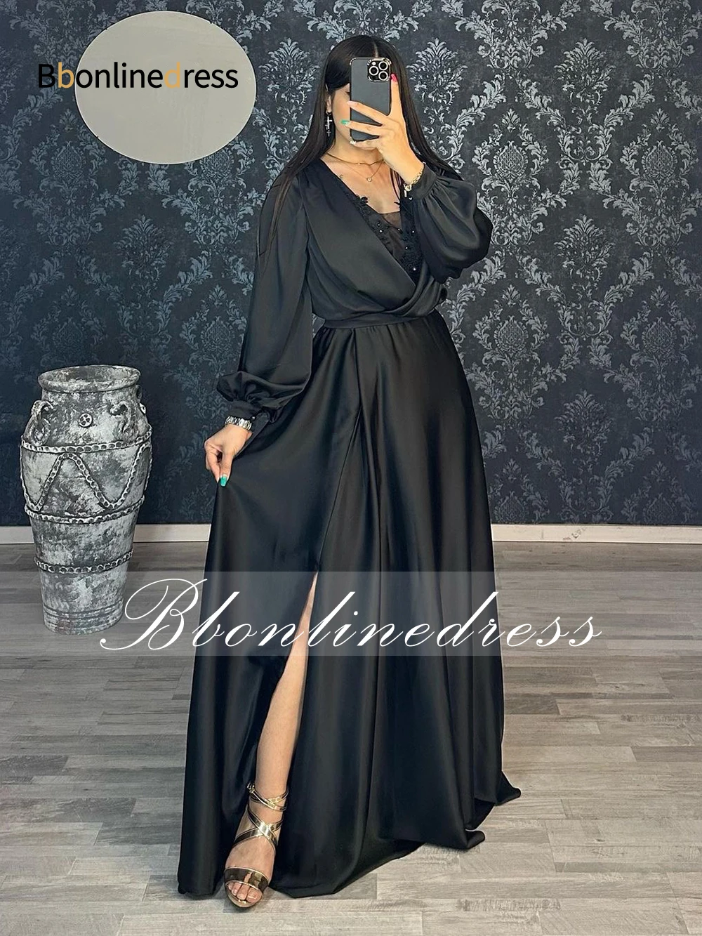 Bbonlinedress Elegant Muslim Evening Dress Beading Side Slit Long Formal Occasion Dresses 2023 Lantern Sleeve Crystal Party Gown
Bbonlinedress Elegant Muslim Evening Dress Beading Side Slit Long Formal Occasion Dresses 2023 Lantern Sleeve Crystal Party Gown
