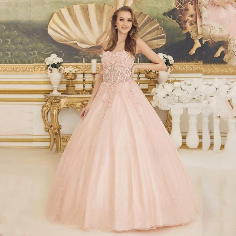 Blush Pink Quinceanera Dresses 2023 Sweetheart Beaded 3D Flowers Applique Ball Gown Prom Dress Sweet 15 16 Princess Pageant Gown
Blush Pink Quinceanera Dresses 2023 Sweetheart Beaded 3D Flowers Applique Ball Gown Prom Dress Sweet 15 16 Princess Pageant Gown