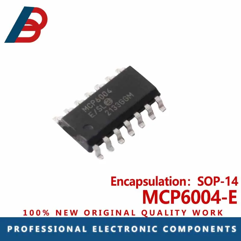 

10pcs MCP6004-E package SOP-14 operational amplifier chip