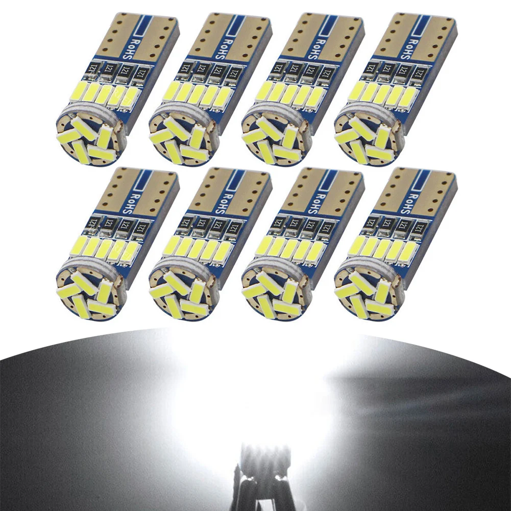 8pcs T10 LED W 5W CANBUS Interior Lighting Glass Base Light Lamp 12V White 2024 Hot Sale Brand New And High Quality
8pcs T10 LED W 5W CANBUS Interior Lighting Glass Base Light Lamp 12V White 2024 Hot Sale Brand New And High Quality
