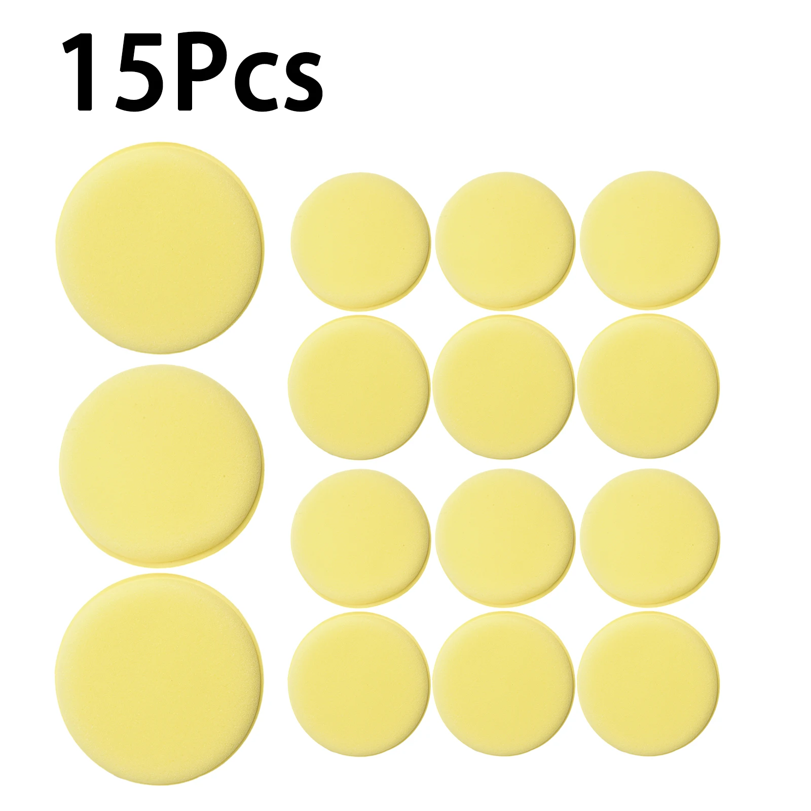 15pcs Car Round Waxing Polish Sponges High Density Foam Applicator Pads Curing Polishing Sponges Car Detailing Tools Wash Pads 
15pcs Car Round Waxing Polish Sponges High Density Foam Applicator Pads Curing Polishing Sponges Car Detailing Tools Wash Pads