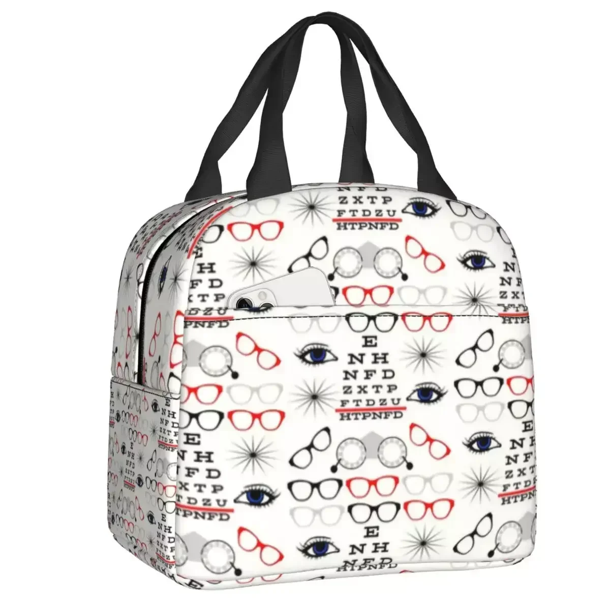 2024 New Funny Optician Optometrist Portable Lunch Boxes Waterproof Eye Test Chart Cooler Thermal Food Insulated Lunch Bag
2024 New Funny Optician Optometrist Portable Lunch Boxes Waterproof Eye Test Chart Cooler Thermal Food Insulated Lunch Bag