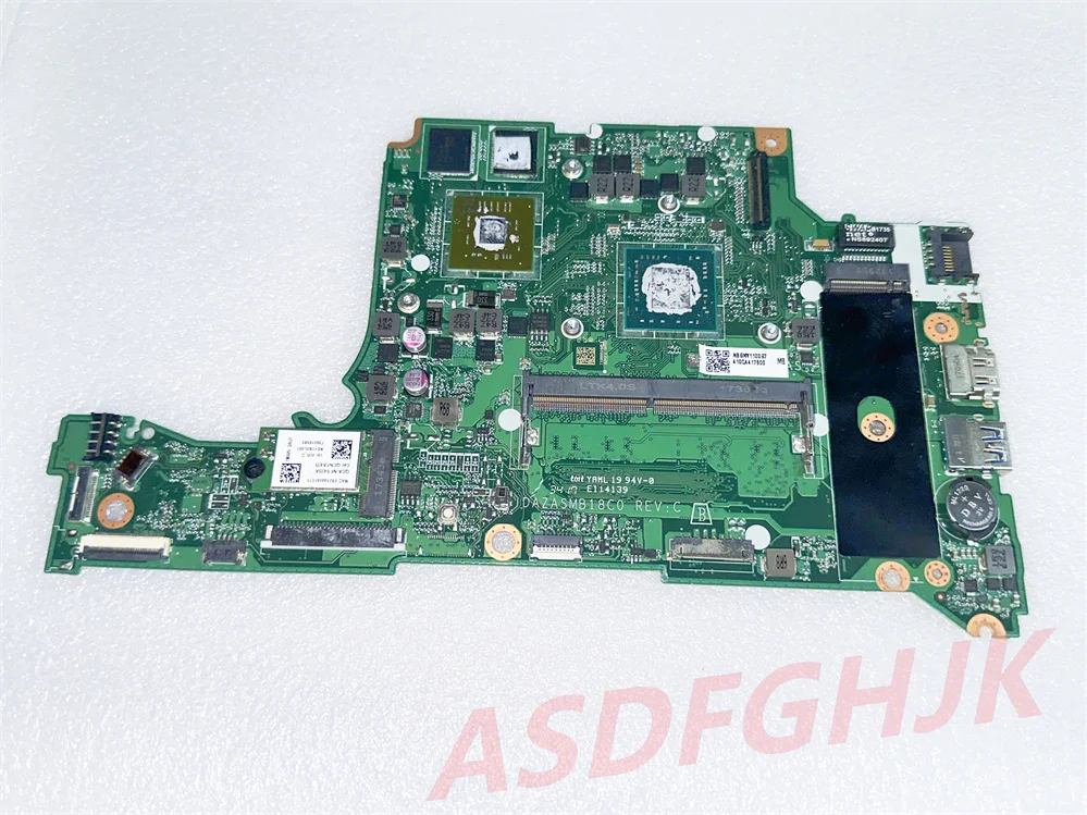 

Dazasmb18C0 for Acer Aspire A315-21G A315-31 Laptop motherboard NBGNV1100G NB. GNV11.00G with A4 CPU 216-0890010 4GB-RAM Test OK