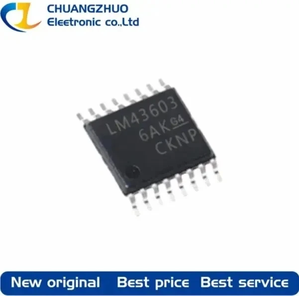1 шт. новый оригинальный Регулируемый понижающий Тип LM43603PWPR LM43603, 1 в ~ 28 В, 3 А, 3,5 В ~ 36 В, Φ Конвертеры
1 шт. новый оригинальный Регулируемый понижающий Тип LM43603PWPR LM43603, 1 в ~ 28 В, 3 А, 3,5 В ~ 36 В, Φ Конвертеры