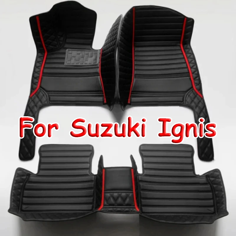 

Car Mats For Suzuki Ignis MF 2020 2021 2022 2023 Auto Leather Floor Mat Durable Rugs Carpets Pads Car Accessories Interior Parts