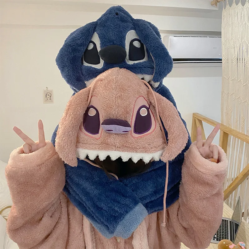 New Disney Stitch Couple Coral Velvet Pajamas Cute Soft Cartoon Plush Home Suit Warm Casual Hooded Wear Girl Heart Birthday Gift
New Disney Stitch Couple Coral Velvet Pajamas Cute Soft Cartoon Plush Home Suit Warm Casual Hooded Wear Girl Heart Birthday Gift