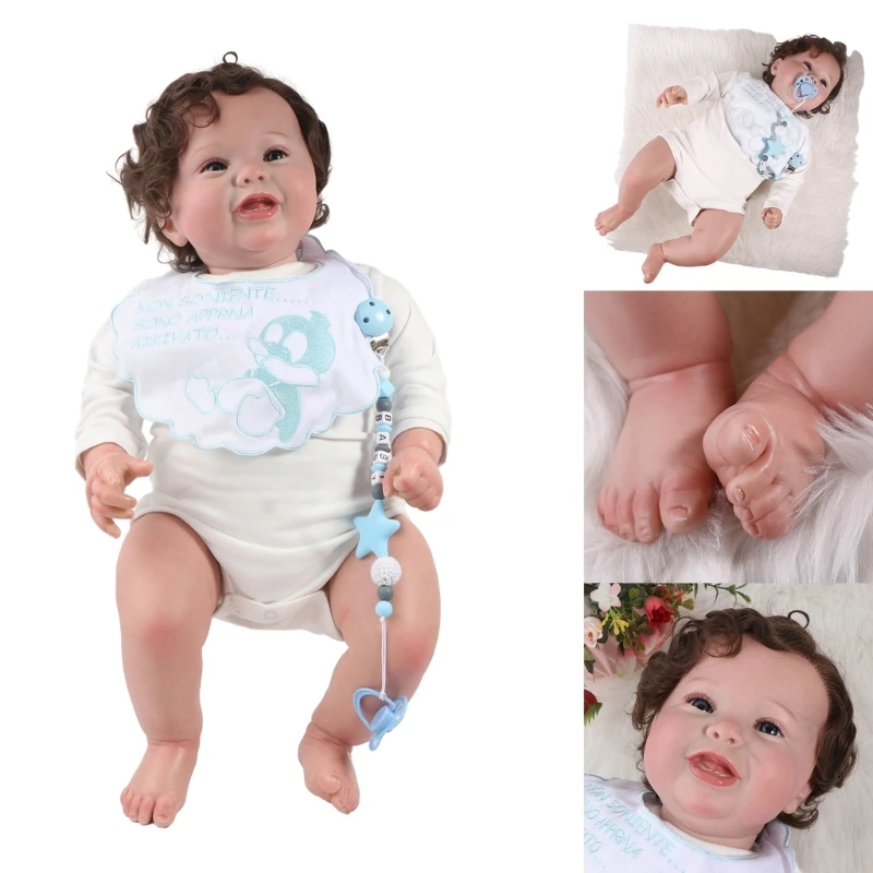 Кукла кавказская Reborns, игрушка, силиконовая кукла с тканевым телом, подарок на день рождения, 60 см
Кукла кавказская Reborns, игрушка, силиконовая кукла с тканевым телом, подарок на день рождения, 60 см