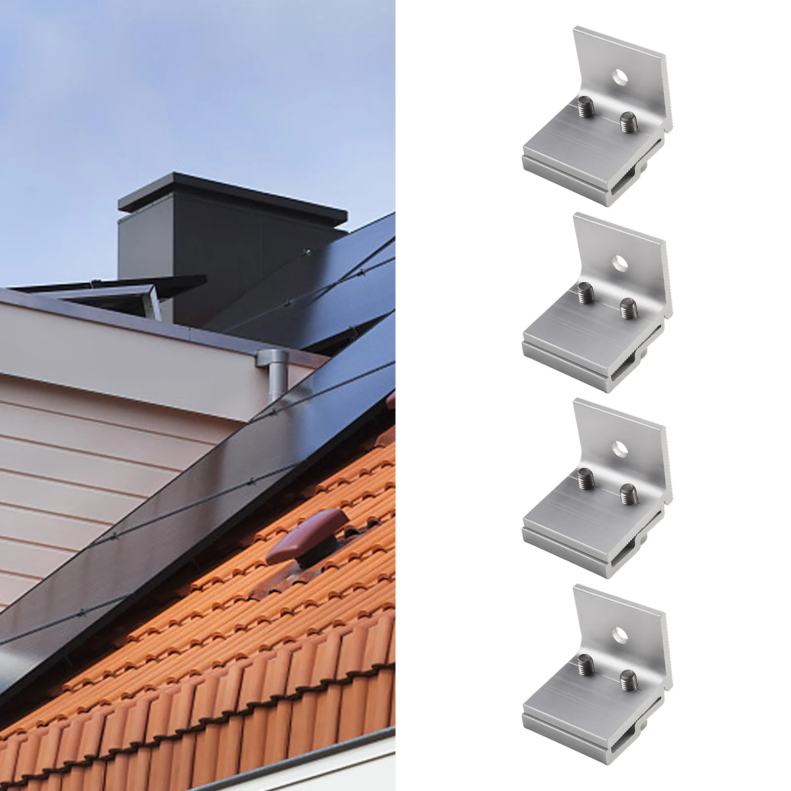 Parts Tool Standing Seam Clamp Roof Seam Clamp Sheet Seam Clamp Sliver Color 1/4Pcs 45x52mm For Mounting Solar Pv
Parts Tool Standing Seam Clamp Roof Seam Clamp Sheet Seam Clamp Sliver Color 1/4Pcs 45x52mm For Mounting Solar Pv