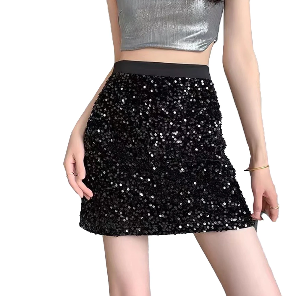 Comfy Fashion Hot Short Skirt Sequins Skirt Microelasticity Polyester Solid Color Versatile Elegant High Waist
Comfy Fashion Hot Short Skirt Sequins Skirt Microelasticity Polyester Solid Color Versatile Elegant High Waist