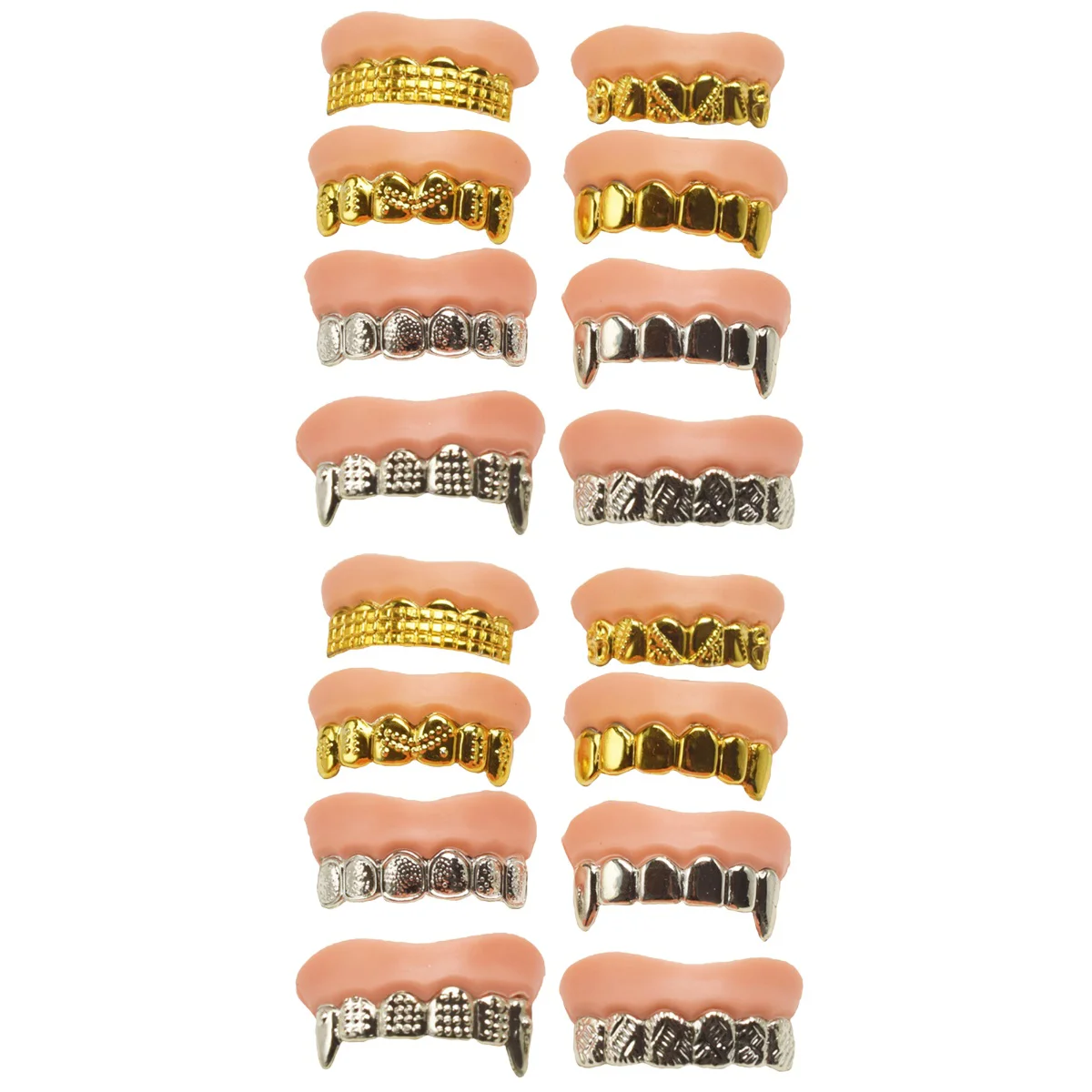 16 Pcs Fake Teeth Halloween Dentures Plating Make up False Funny Simulated Zombie
16 Pcs Fake Teeth Halloween Dentures Plating Make up False Funny Simulated Zombie