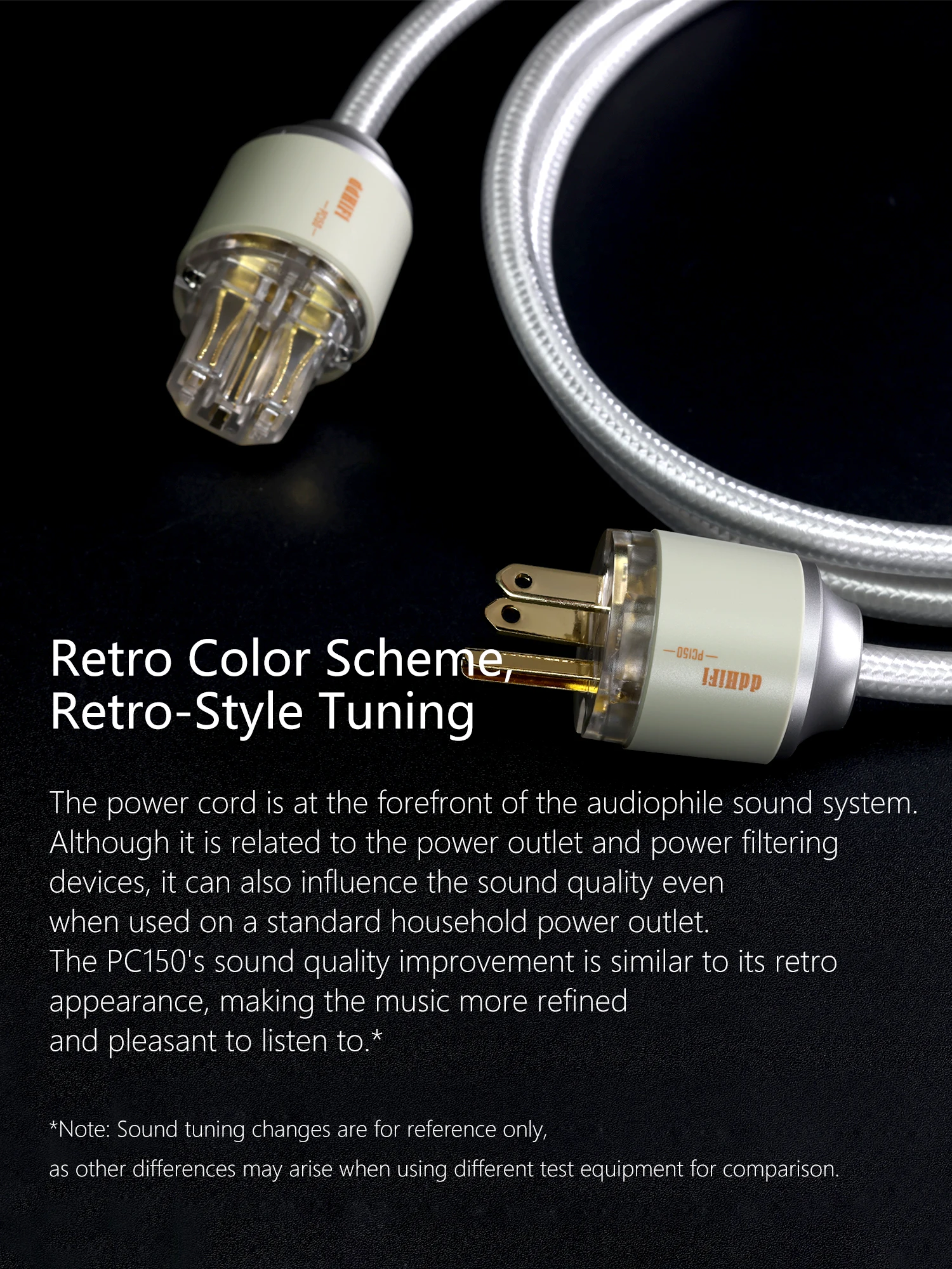 DD ddHiFi PC150 Audiophile Power Cord DIY Kit, Retro Color Scheme and Retro-Style Tuning, Standard Only DD ddHiFi PC150 Audiophile Power Cord DIY Kit, Retro Color Scheme and Retro-Style Tuning, Standard Only