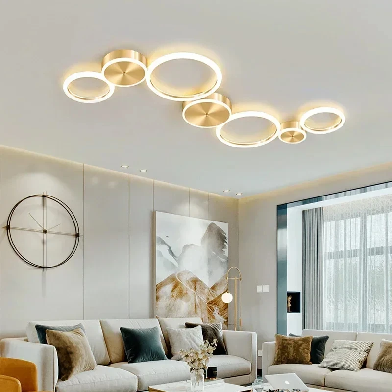 

Modern LED Ceiling Chandelier For Living Dining Room Bedroom Aluminum Ceiling Lamp Indoor Home Decor Lighting Fixture Lustre