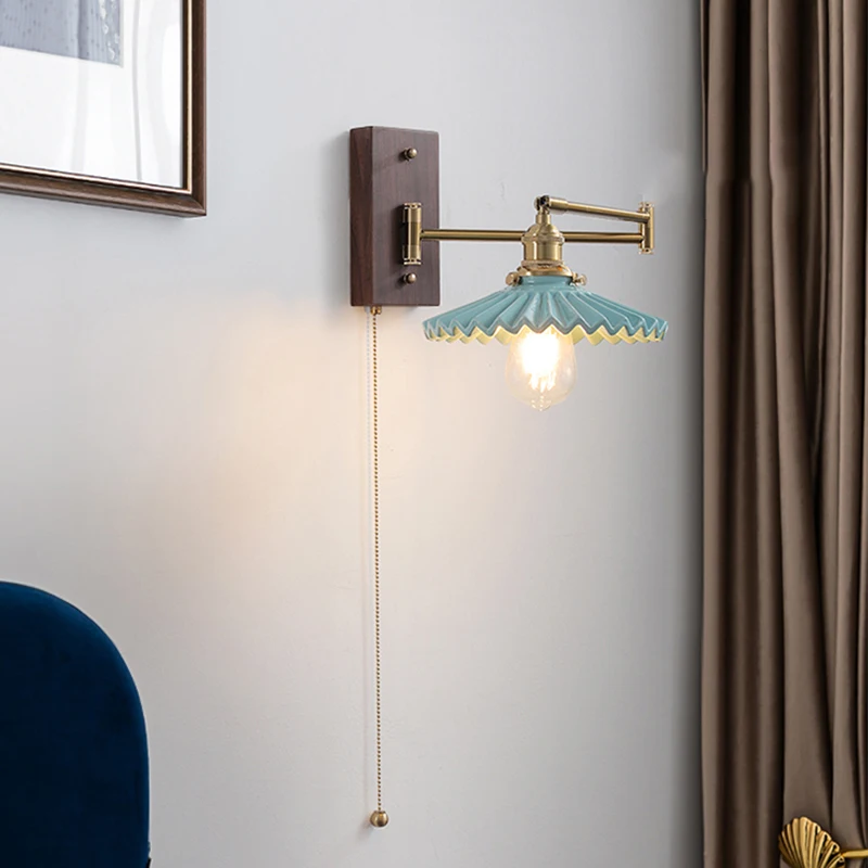 Nordic bedroom bedside wall lamp copper retro minimalist staircase hallway lamp living room TV background wall lamp
Nordic bedroom bedside wall lamp copper retro minimalist staircase hallway lamp living room TV background wall lamp