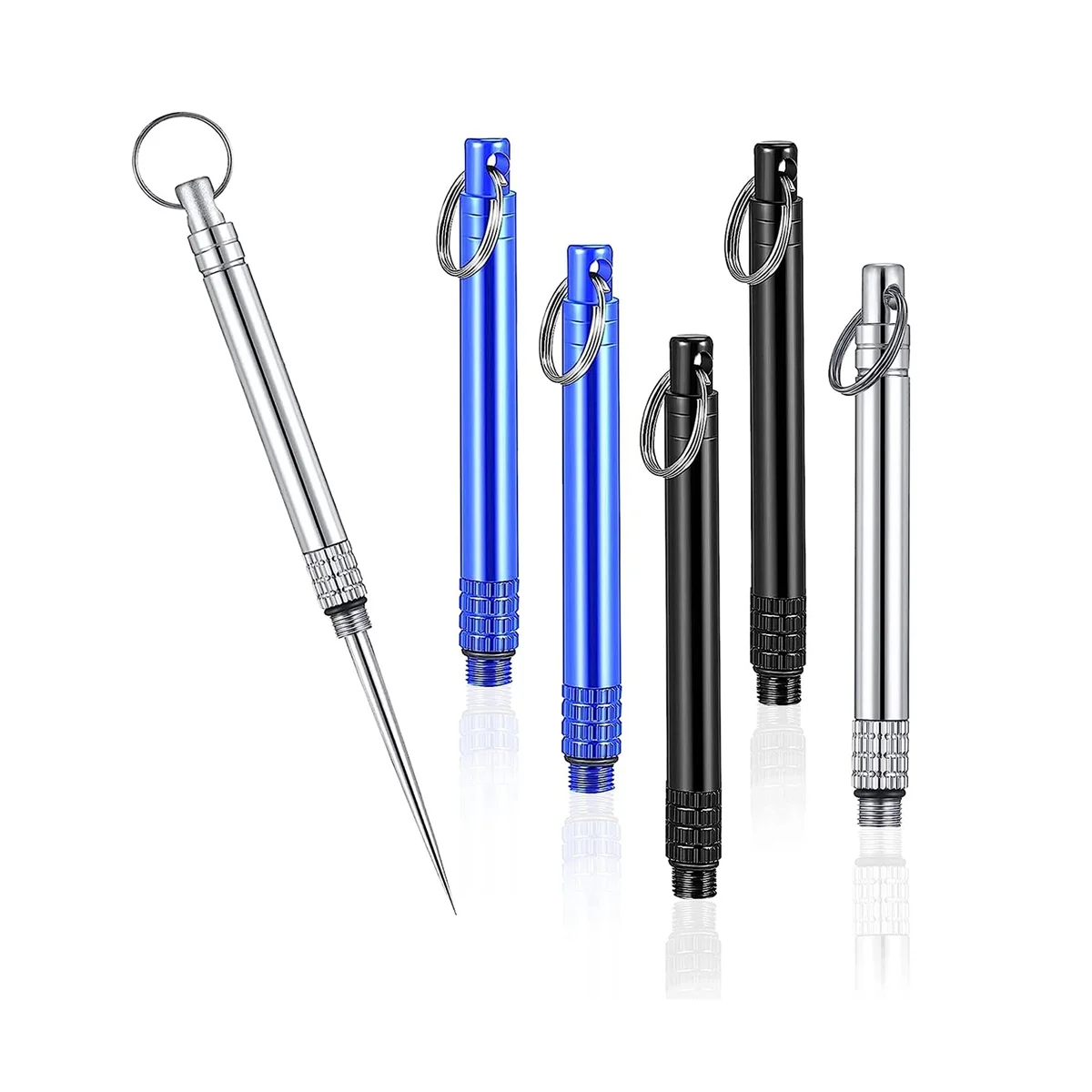 6 Pieces Metal Titanium Toothpicks, Portable Reusable Pocket Toothpicks with Stainless Steel Toothpick Holder
6 Pieces Metal Titanium Toothpicks, Portable Reusable Pocket Toothpicks with Stainless Steel Toothpick Holder