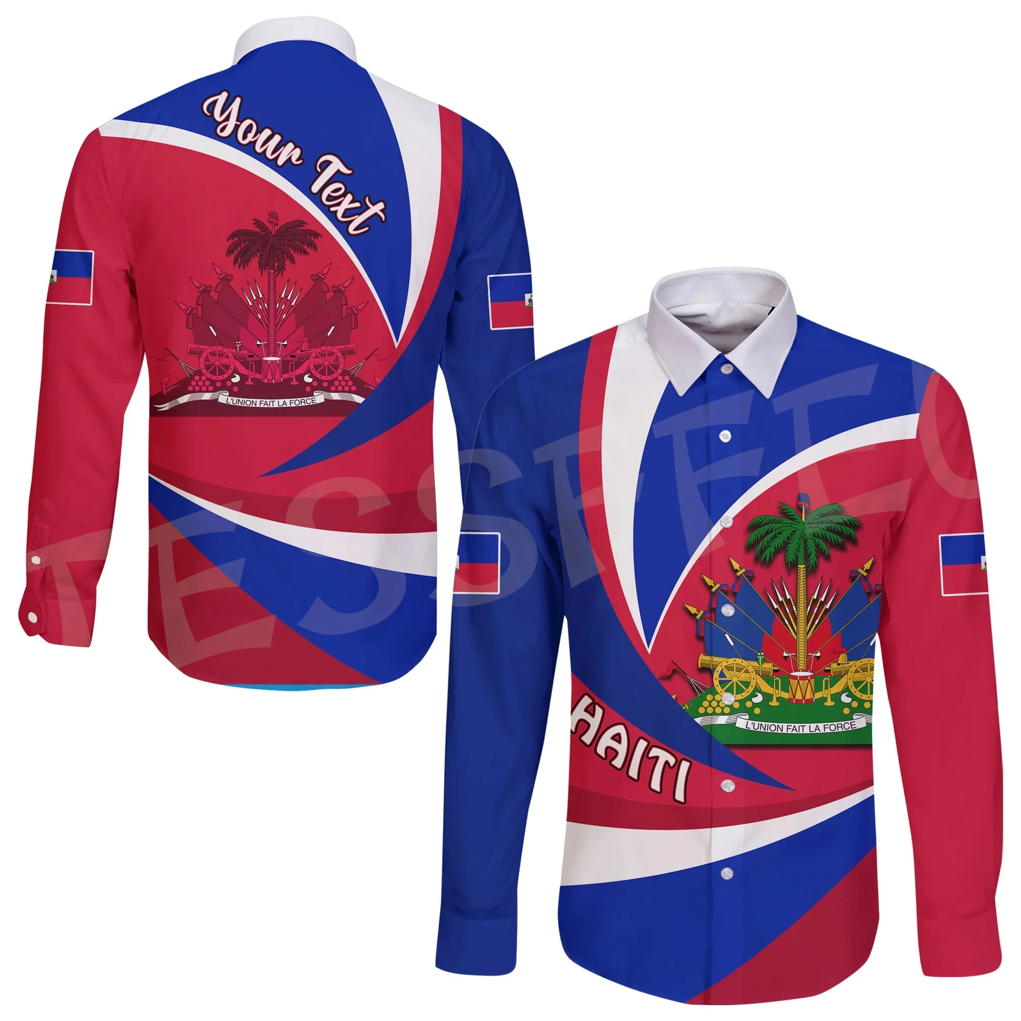Custom Name Country Flag Caribbean Sea Haiti Retro Vintage Tattoo 3DPrint Streetwear Harajuku Casual Men Shirts Long Sleeves X3
Custom Name Country Flag Caribbean Sea Haiti Retro Vintage Tattoo 3DPrint Streetwear Harajuku Casual Men Shirts Long Sleeves X3