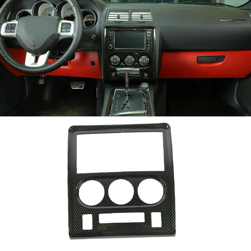 

Carbon Fiber Style ABS Car Central Control GPS Navigation Cover Trim Fit for Dodge Challenger 2009 2010 2011 2012 2013 2014