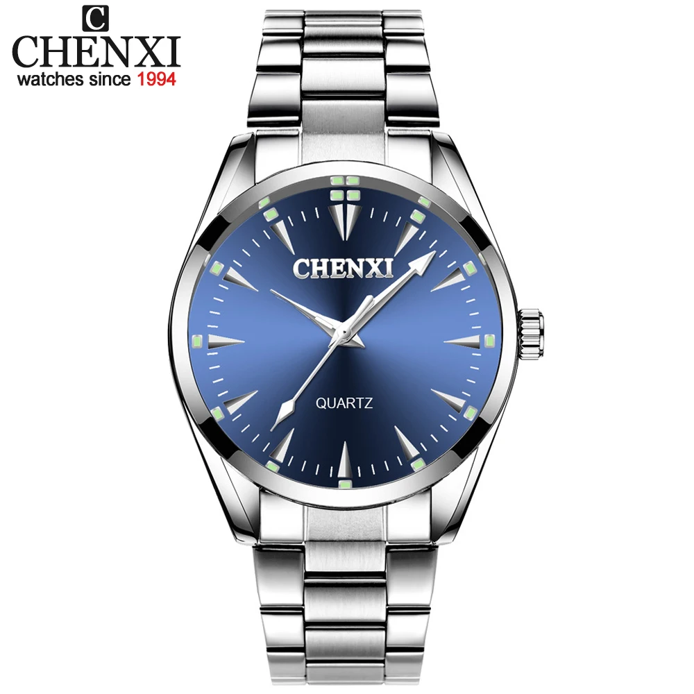 

CHENXI New Quartz Mens Watches Waterproof Top Brand Luxury Business Watch for Men Women Stainless Steel Sports Wristwatches