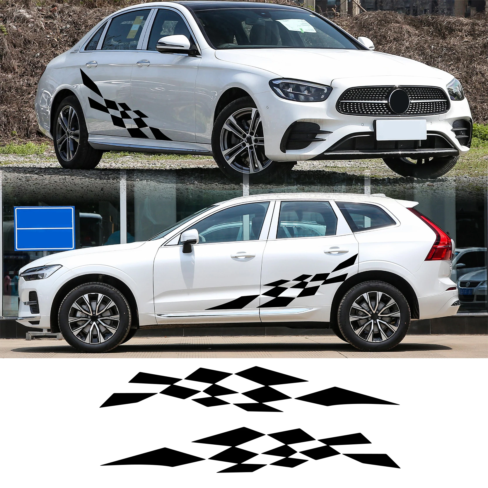 2PCS Universal Sports Racing Stripe Lattice Totem Stickers DIY Car-styling Decal Stripe Vinyl Stickers Decoration Accessories
2PCS Universal Sports Racing Stripe Lattice Totem Stickers DIY Car-styling Decal Stripe Vinyl Stickers Decoration Accessories