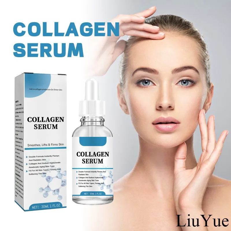 

Women Anti-aging Face Serum Quick Firming Skin Collagen Essence Hyaluronic Acid Anti-wrinkle Serum Fade Fine Lines Moisturizing