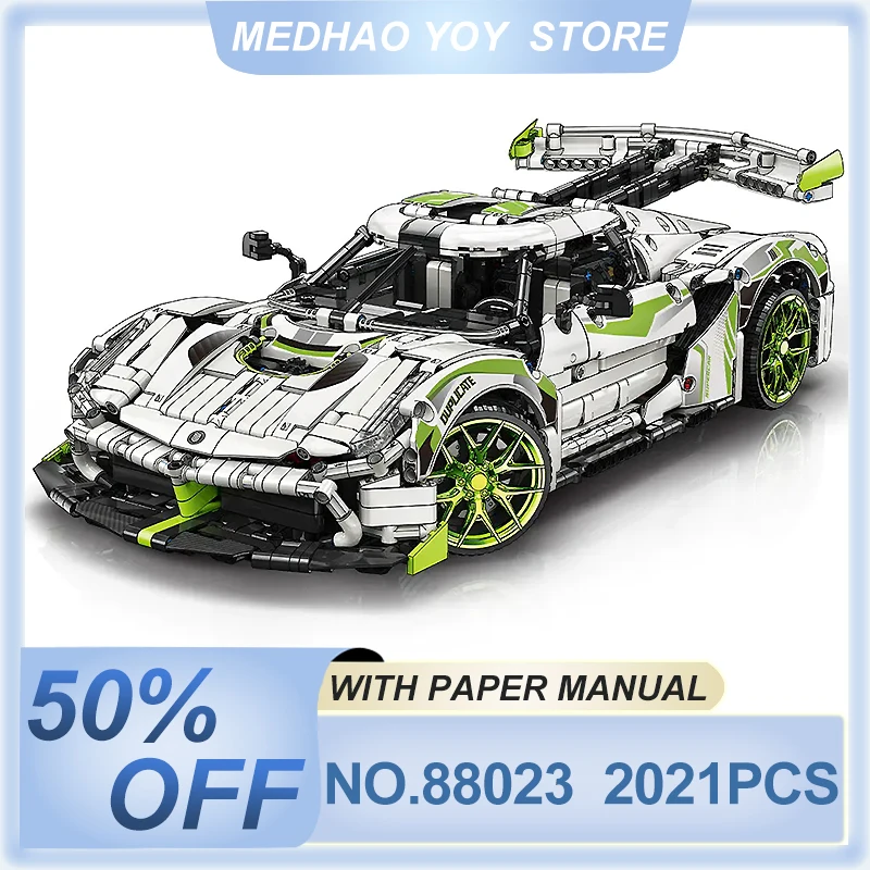 MOYU 88023 Technical White Super Sport Car 2021pcs Model Building Blocks Bricks Puzzle Toy Assembly Birthday Gift For Kids
MOYU 88023 Technical White Super Sport Car 2021pcs Model Building Blocks Bricks Puzzle Toy Assembly Birthday Gift For Kids