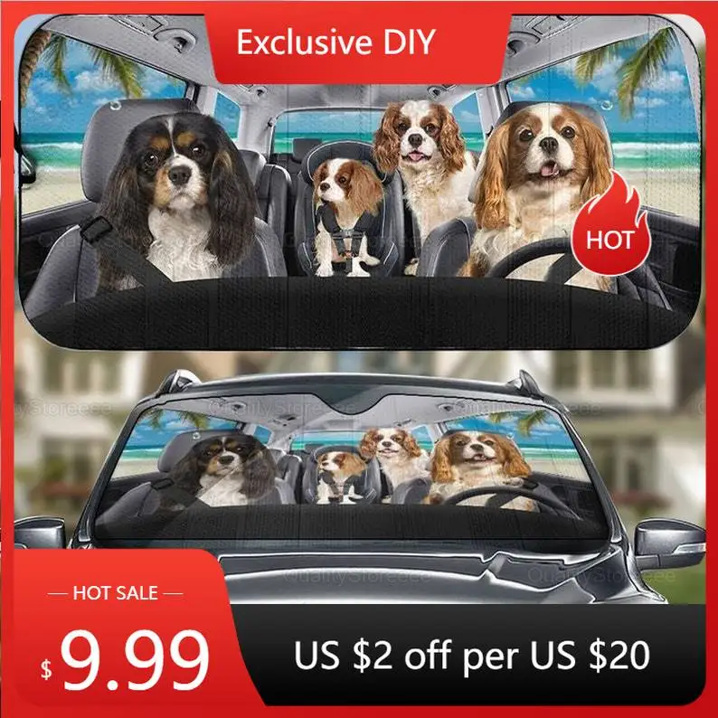 Charles Spaniel Car Sunshade, Spaniel Car Accessories, Spaniel Car Decoration, Car Decoration, Auto Decor Screen LNG292111A25
Charles Spaniel Car Sunshade, Spaniel Car Accessories, Spaniel Car Decoration, Car Decoration, Auto Decor Screen LNG292111A25