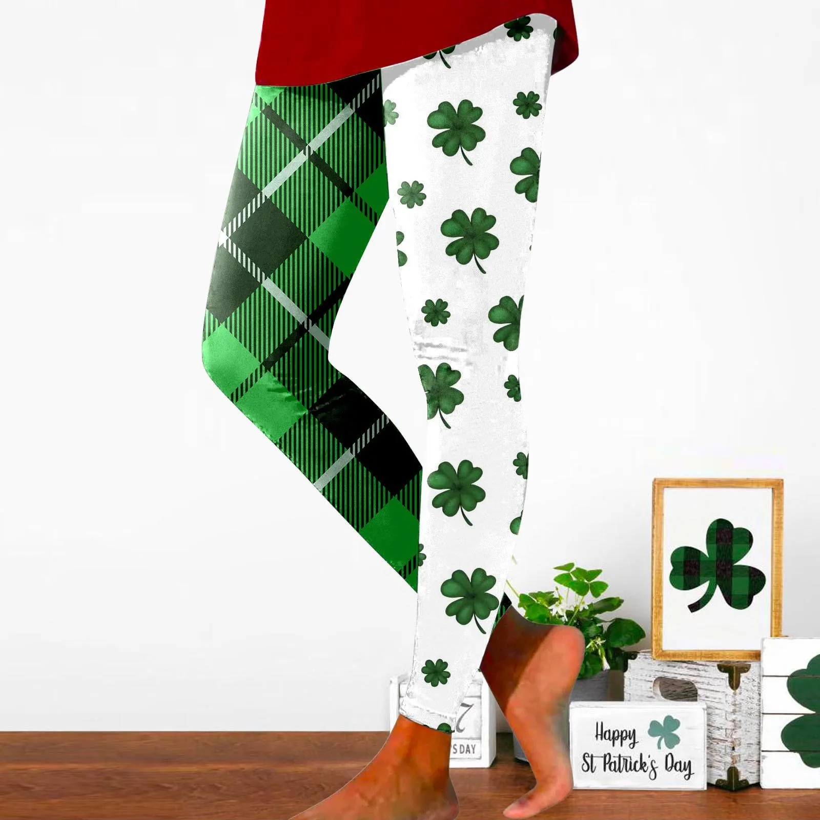 

Saint Patricks Pat St Paddys Day Leggings Women Yoga Gym Workout Tights Pantalones Girls Push Up Legging Pants Autumn Spring