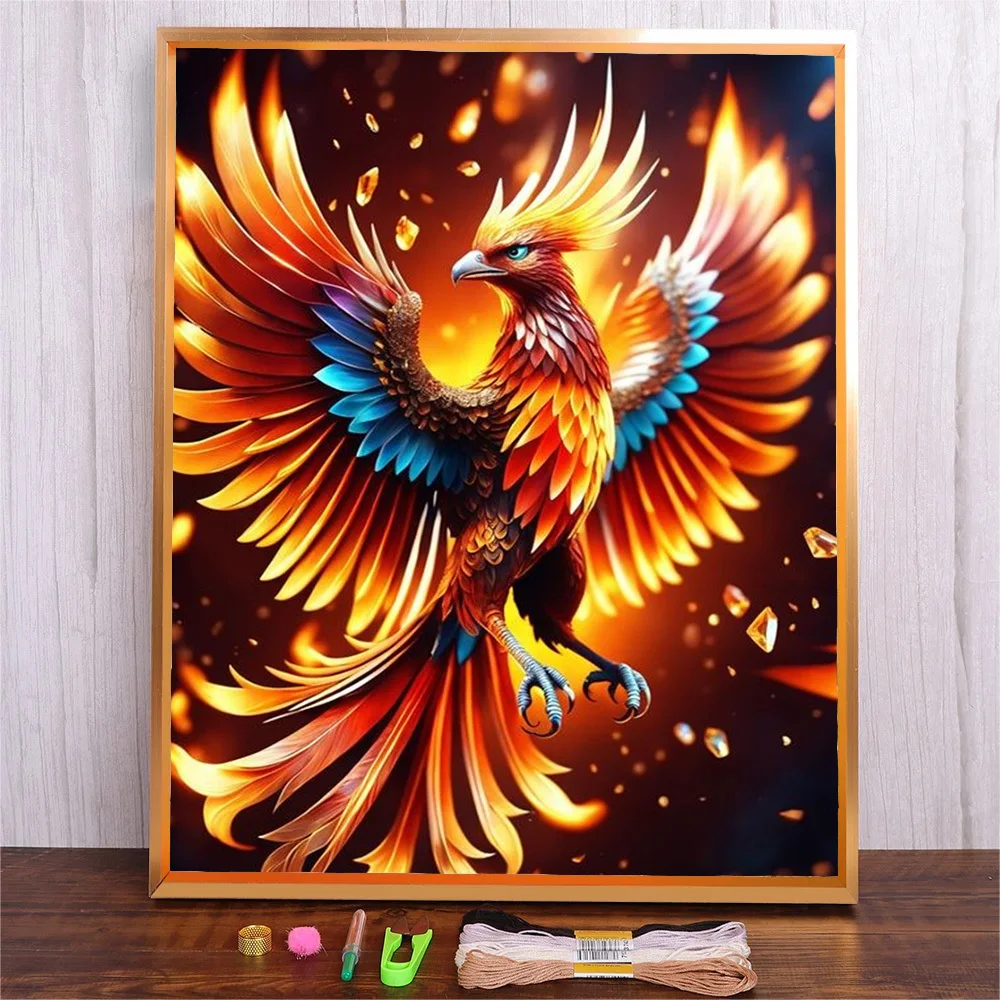 Cartoon Fire Phoenix Embroidery Kit Animals Pattern Starter Kit Cloth Embroidery DIY Cross Stitching Embroidery Handicraft Gift
Cartoon Fire Phoenix Embroidery Kit Animals Pattern Starter Kit Cloth Embroidery DIY Cross Stitching Embroidery Handicraft Gift