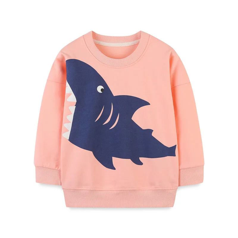 

Jumping Meters 2-7T Autumn Spring Elephant Embroidery Children's Sweatshirts Long Sleeve Baby Clothing Toddler Kids Shirts