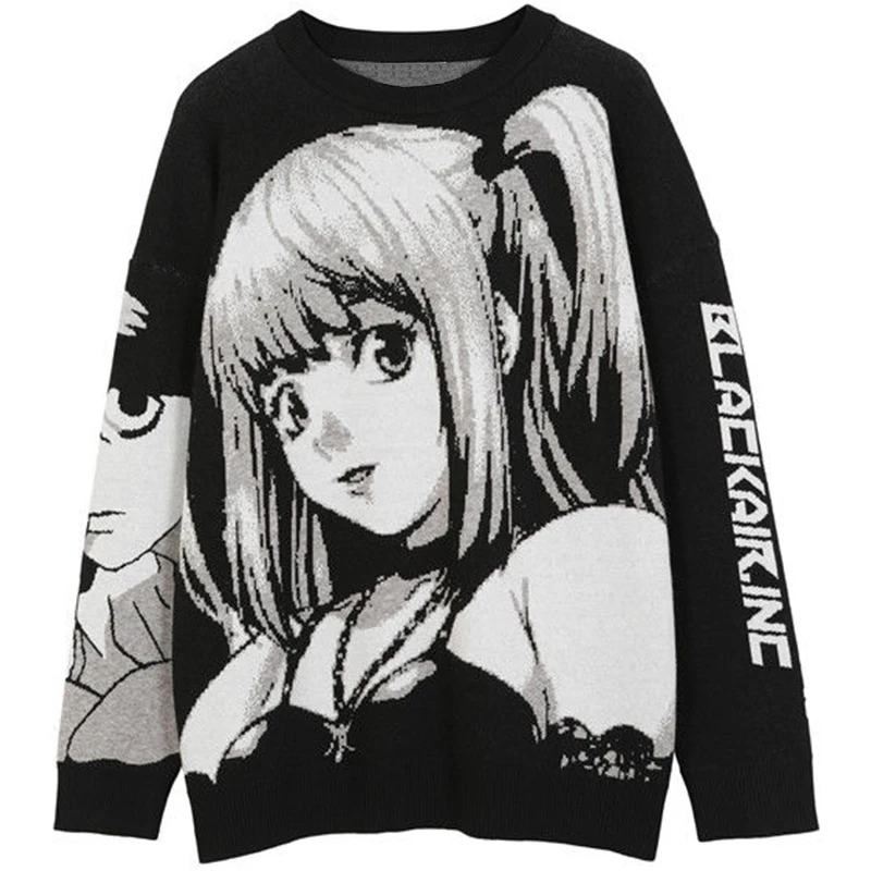 Anime Girl Oversized Sweater Men Hip Hop Streetwear Knitted Sweater 2023 Autumn Vintage Retro Japanese Style Harajuku Pullover
Anime Girl Oversized Sweater Men Hip Hop Streetwear Knitted Sweater 2023 Autumn Vintage Retro Japanese Style Harajuku Pullover